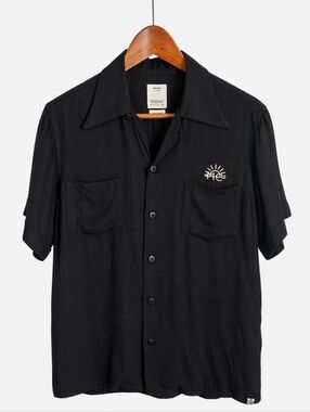 VISVIM | F.I.L. Cubism Peerless Black Rayon Shirt Japan Size 1 (S)